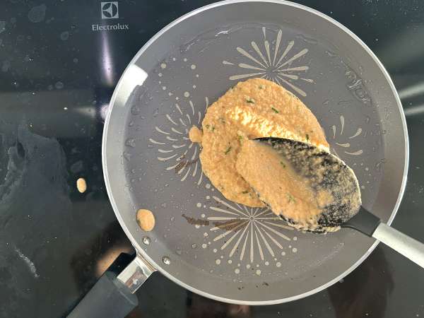 Salta pannkakor med koralllinser: ett enkelt recept rikt på protein - Beredning steg 7