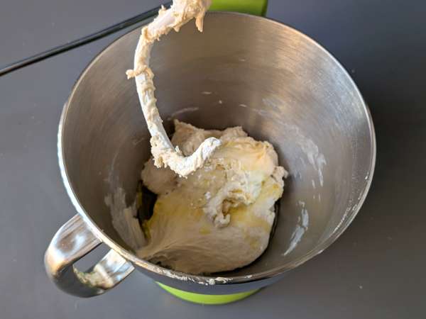 Rustik focaccia med lök och rosmarin - Beredning steg 4