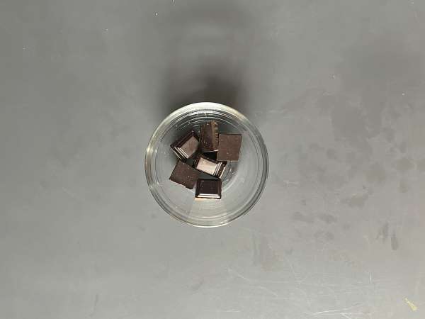 Chokladkräm med silkestofu – bara två ingredienser - Beredning steg 1