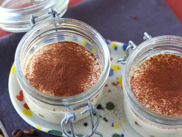 Tiramisu med silkeslen tofu, utan mascarpone och utan ägg - Beredning steg 5