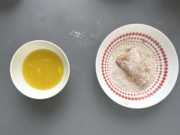 Torskfilé med citron, vitlök och kryddor - Beredning steg 4