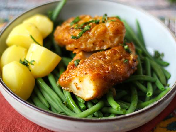 Torskfilé med citron, vitlök och kryddor - Beredning steg 9