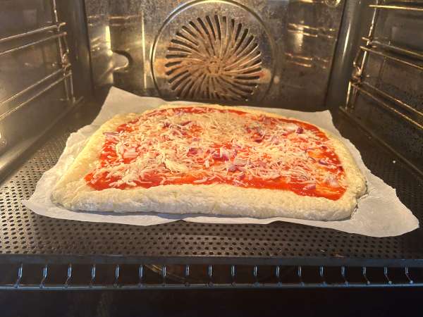 Pizza med cottage cheese - Beredning steg 6
