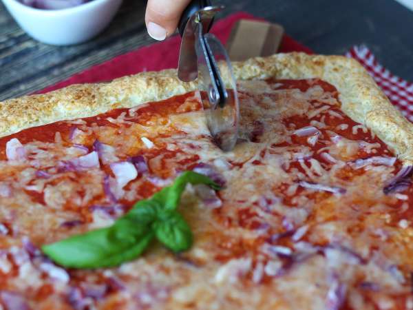 Pizza med cottage cheese - Beredning steg 7