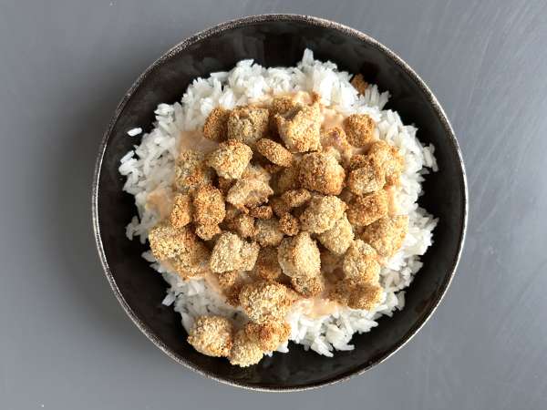 Krispig tofu – den vegetariska varianten av krispig kyckling - Beredning steg 5