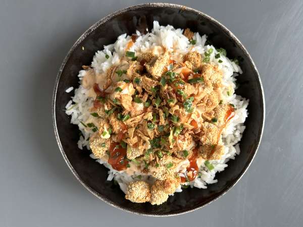 Krispig tofu – den vegetariska varianten av krispig kyckling - Beredning steg 6