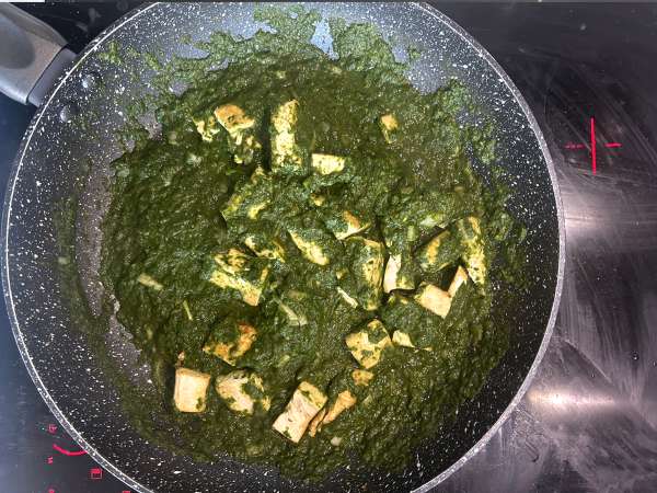 Palak tofu: indisk curry med spenat och tofu - Beredning steg 10