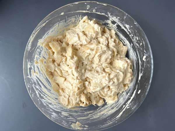 Supermjuk äppelkaka med krispig streusel - Beredning steg 5