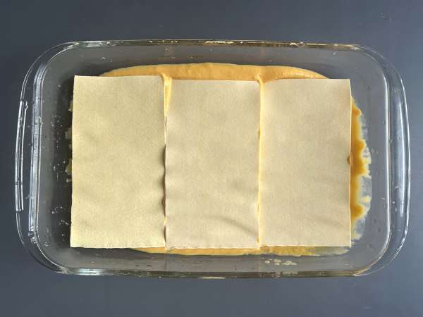 Lasagne med butternutpumpa, spenat och ricotta - Beredning steg 5