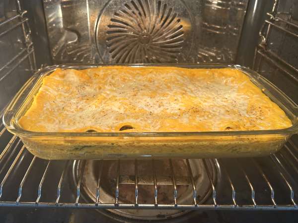 Lasagne med butternutpumpa, spenat och ricotta - Beredning steg 9