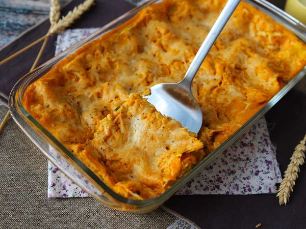 Lasagne med butternutpumpa, spenat och ricotta - Beredning steg 10