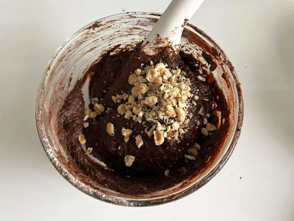 Brownie med sötpotatis utan smör eller olja - Beredning steg 5