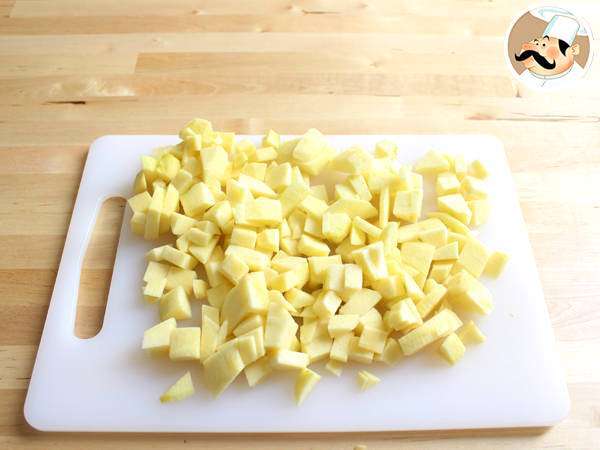 Äppel- och kanelcrumble - Beredning steg 2