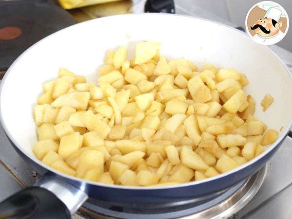 Äppel- och kanelcrumble - Beredning steg 3