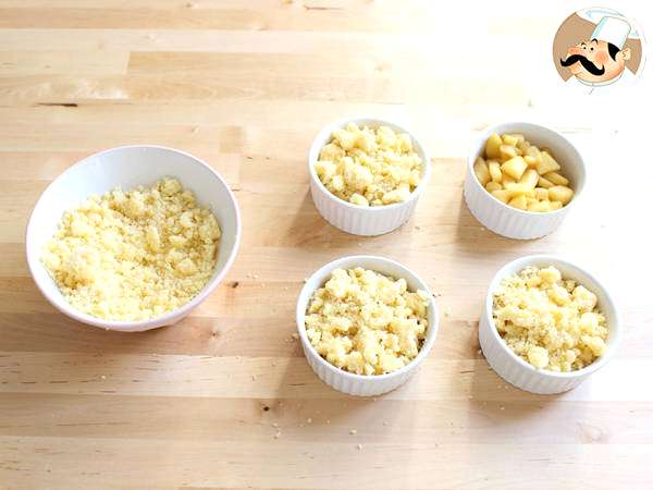 Äppel- och kanelcrumble - Beredning steg 5
