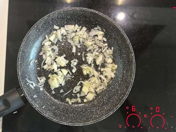 Gratäng på butternutpumpa i airfryer, dauphinoise-style - Beredning steg 1