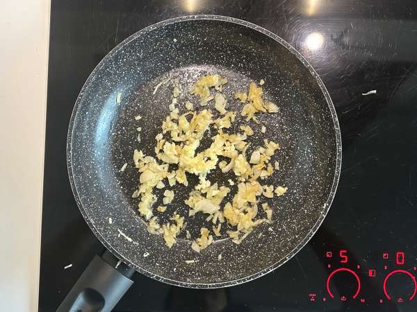 Gratäng på butternutpumpa i airfryer, dauphinoise-style - Beredning steg 2