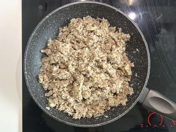 Vegetariska kåldolmar med svamp, ris och miso - Beredning steg 4