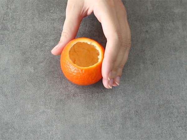 Halloween-klementiner och chokladmousse - Beredning steg 1