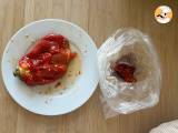 Sallad med rostad paprika i luftfritös - Beredning steg 3