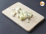 Fyllt igelkottsbröd i tartiflette-stil - Beredning steg 1