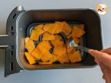 Pumpachips i luftfryser: lätta och välsmakande - Beredning steg 5
