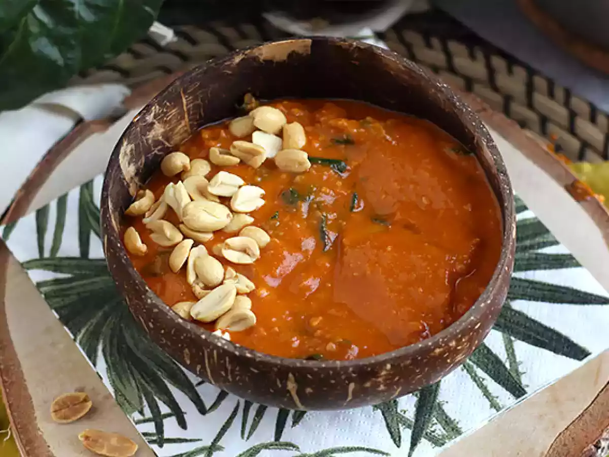 Afrikansk soppa: tomat, jordnöt och mangold - Afrikansk jordnötssoppa - foto 2
