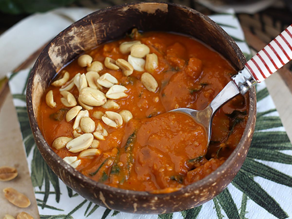 Afrikansk soppa: tomat, jordnöt och mangold - Afrikansk jordnötssoppa - foto 4
