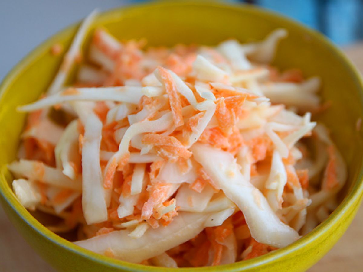 Amerikansk coleslaw (kål- och morotssallad) - foto 3