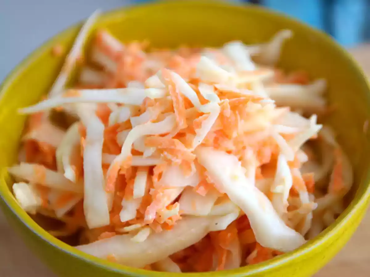 Amerikansk coleslaw (kål- och morotssallad) - foto 3
