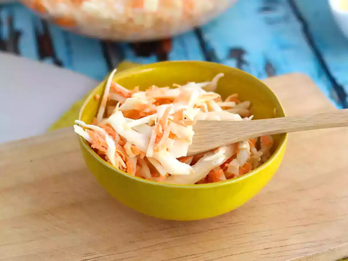 Amerikansk coleslaw (kål- och morotssallad) - foto 4