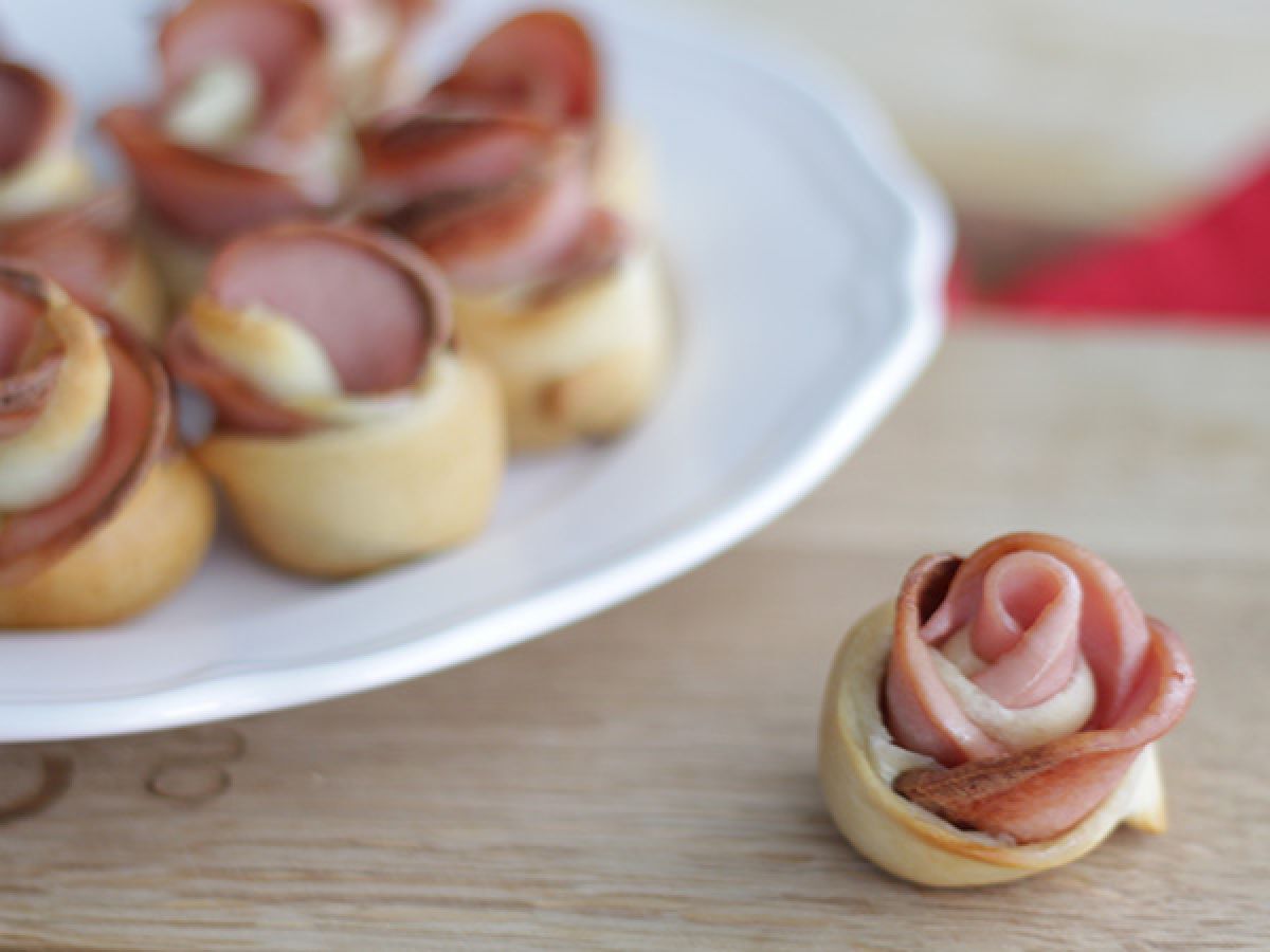 Aperitif med små blommor