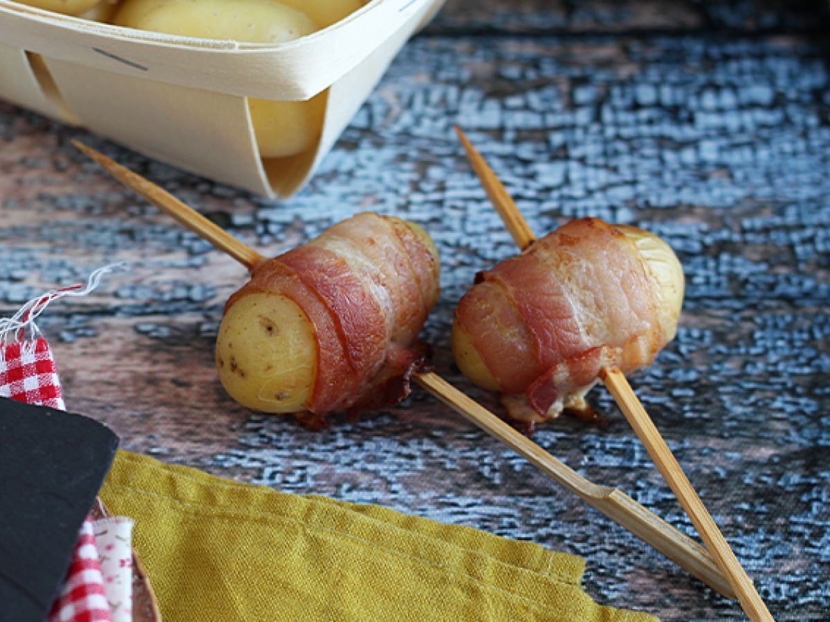 Aperitifspett med potatis och rökt bacon - foto 2