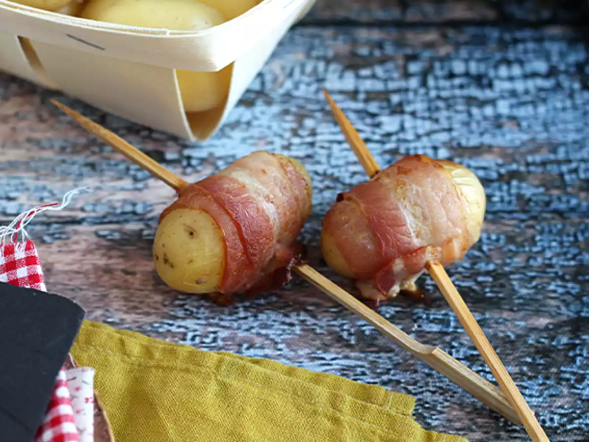 Aperitifspett med potatis och rökt bacon - foto 2