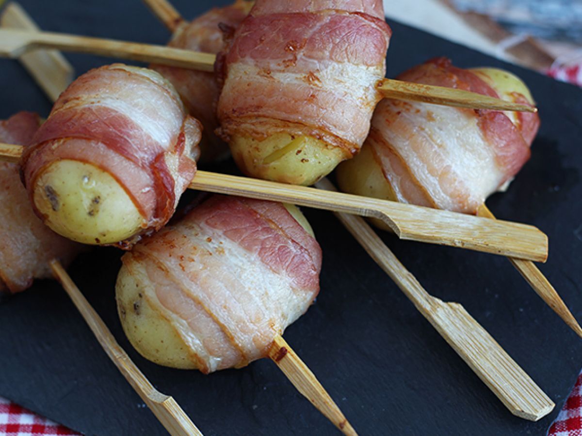 Aperitifspett med potatis och rökt bacon - foto 4