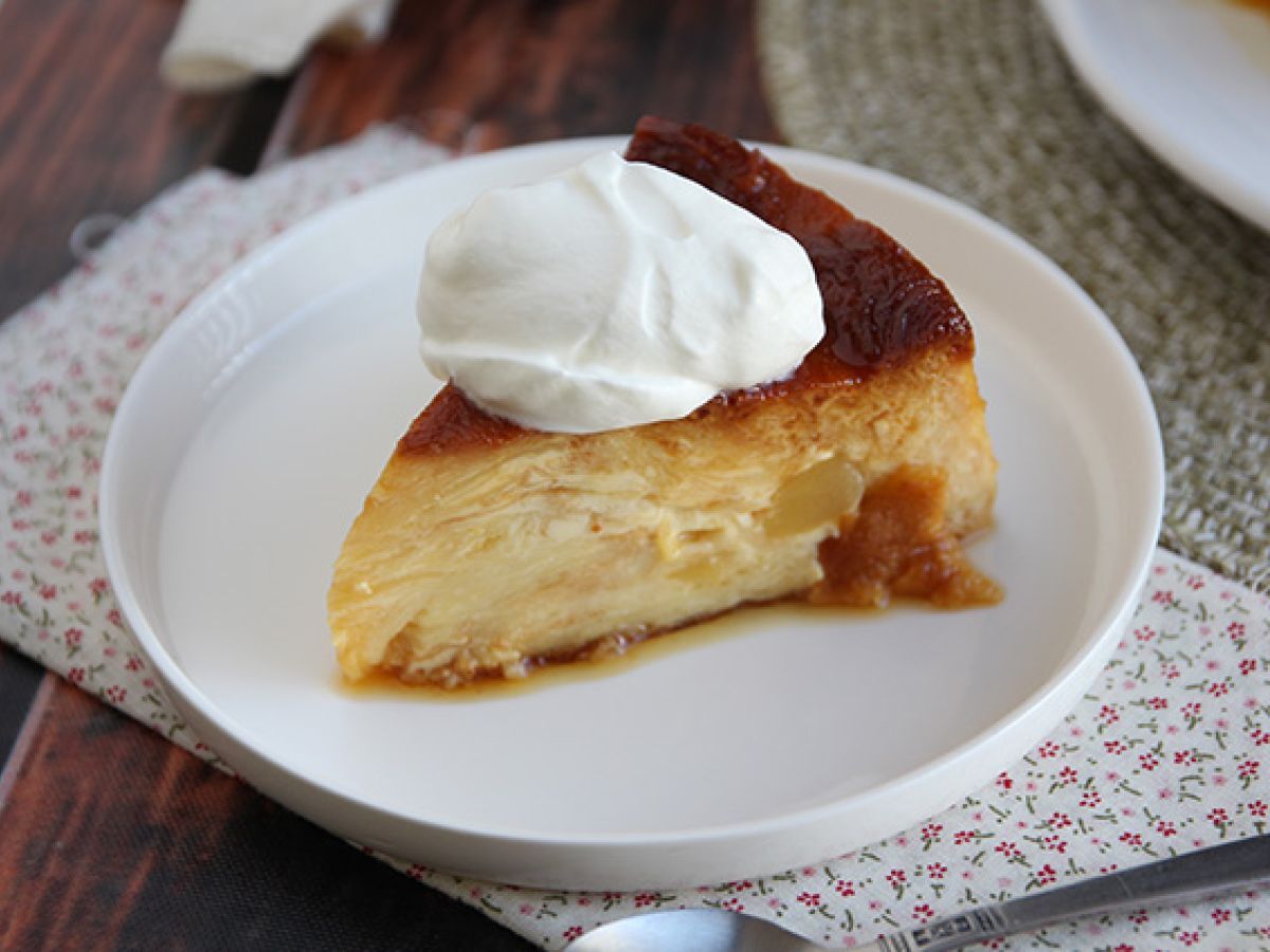 Äppel- och karamellpudding med croissanter - foto 6