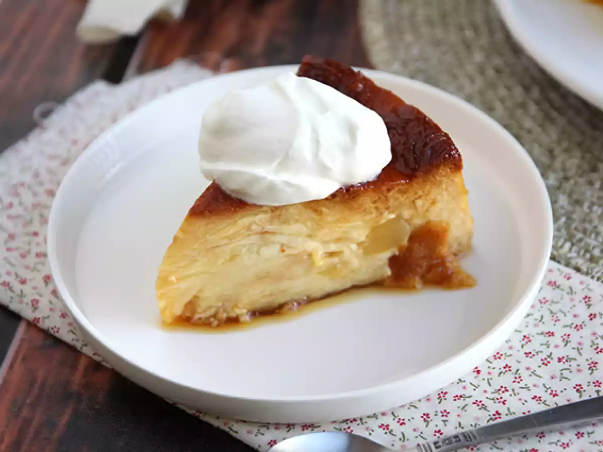Äppel- och karamellpudding med croissanter - foto 6