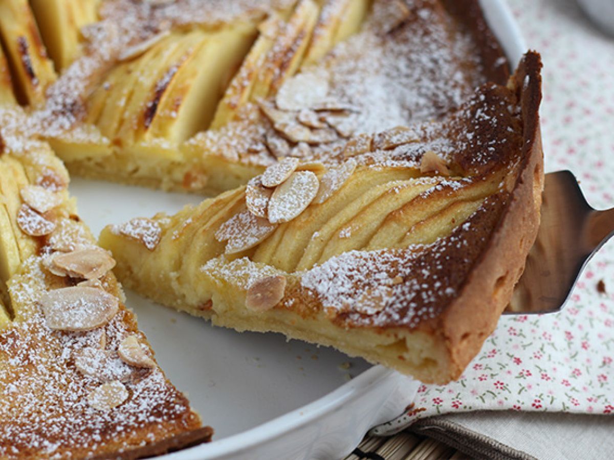 Äppel- och mandeltårta (Tarte normande) - foto 2