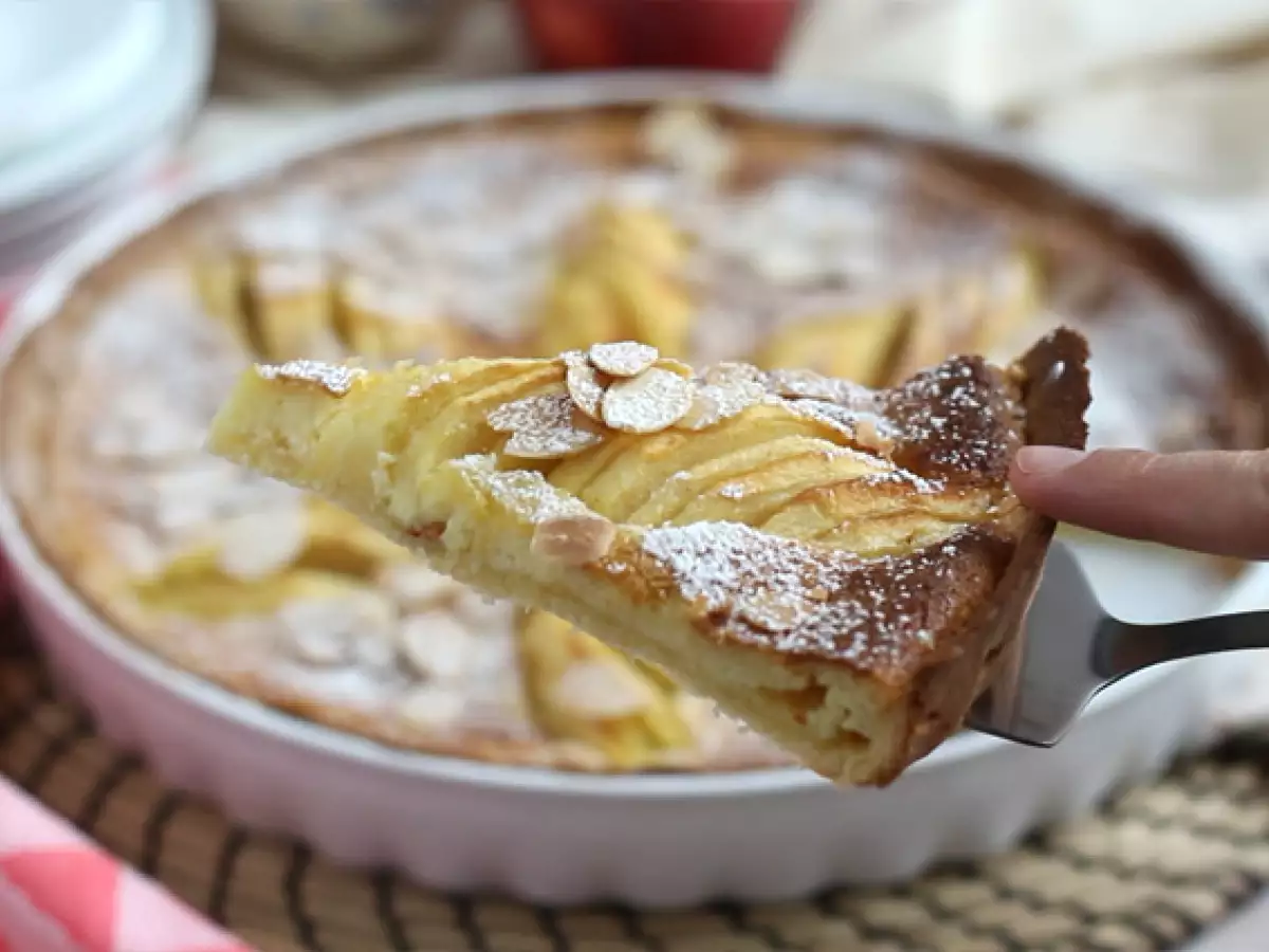 Äppel- och mandeltårta (Tarte normande) - foto 3