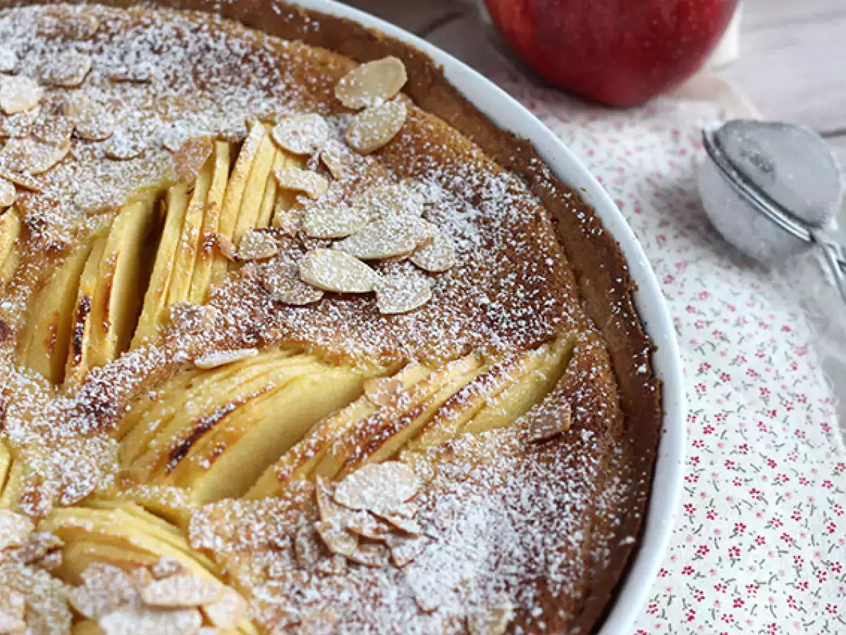 Äppel- och mandeltårta (Tarte normande) - foto 4