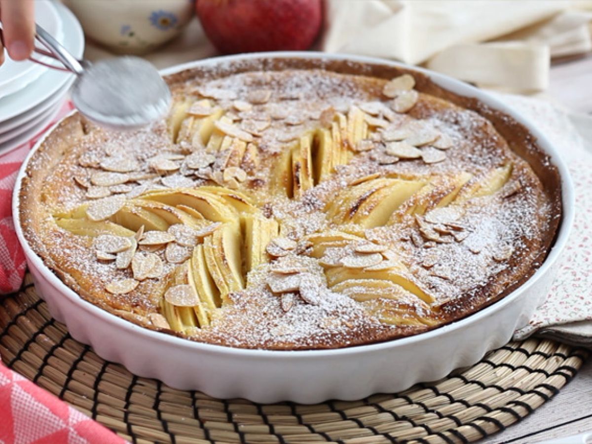 Äppel- och mandeltårta (Tarte normande) - foto 6