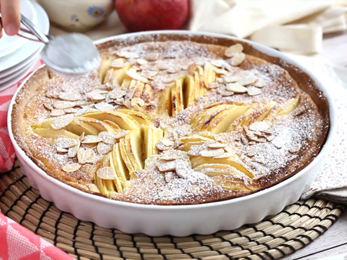 Äppel- och mandeltårta (Tarte normande) - foto 6
