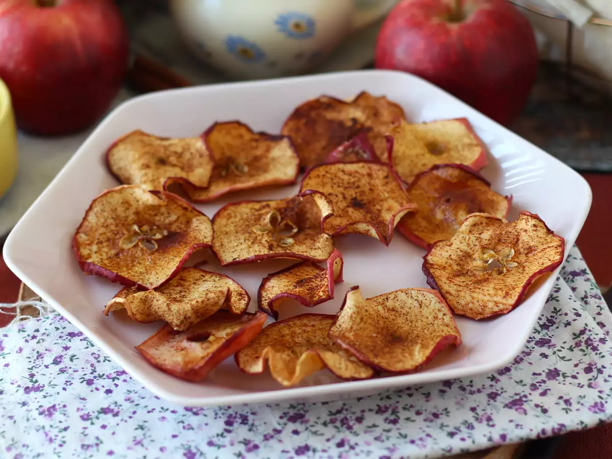 Äppelchips med kanel i airfryer