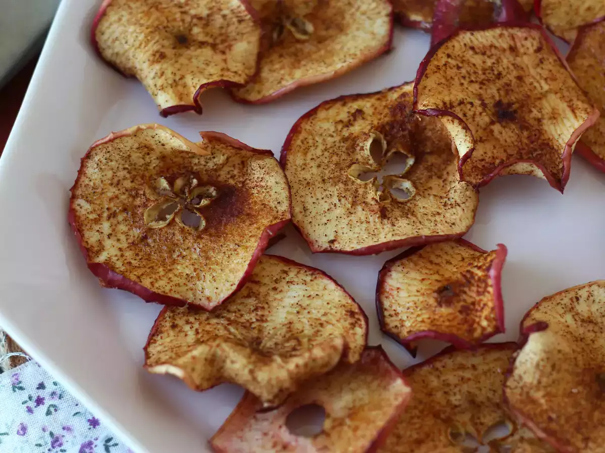 Äppelchips med kanel i airfryer - foto 5