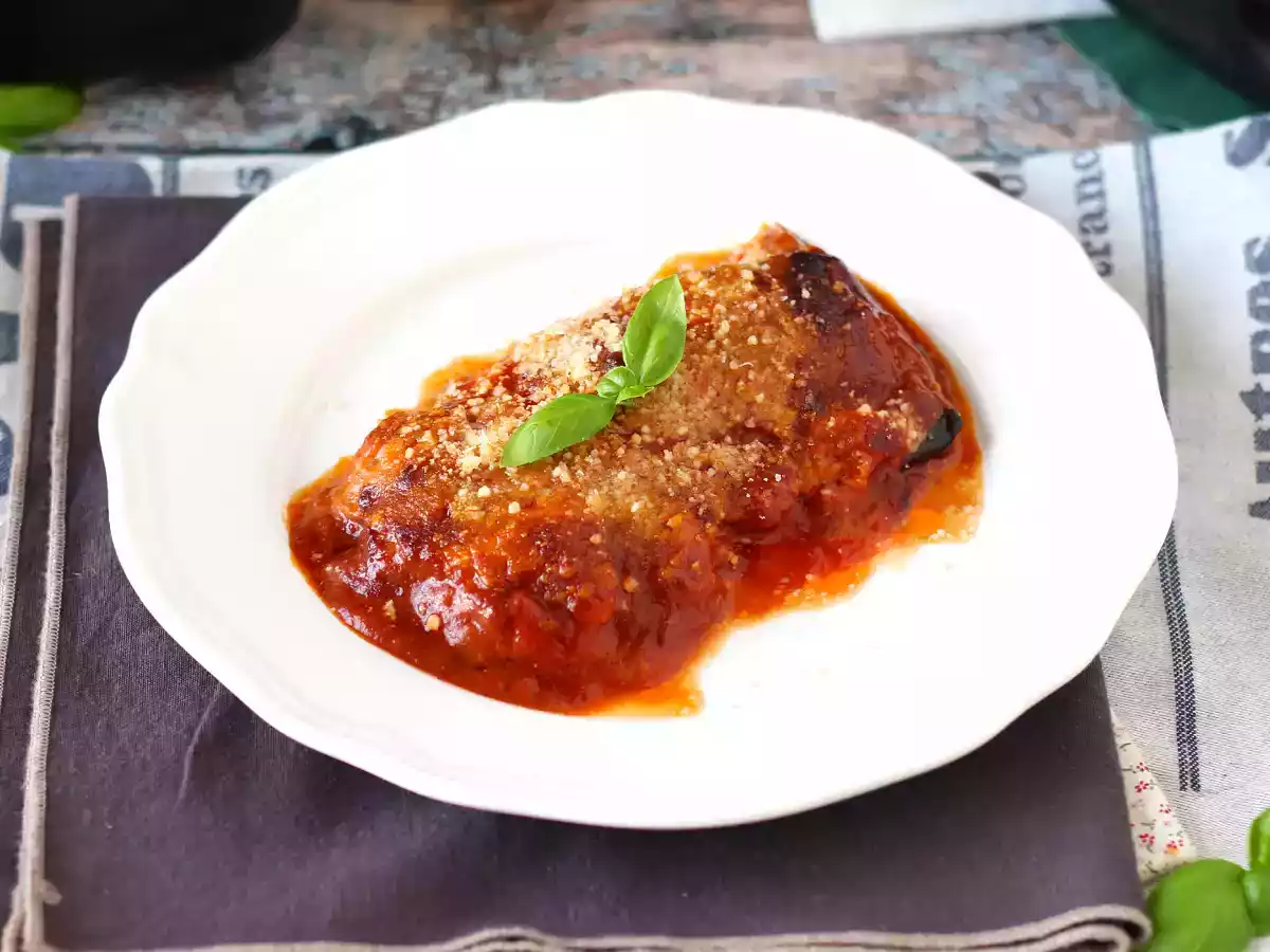 Aubergine parmigiana, den traditionella receptet förklaras steg för steg! - foto 3