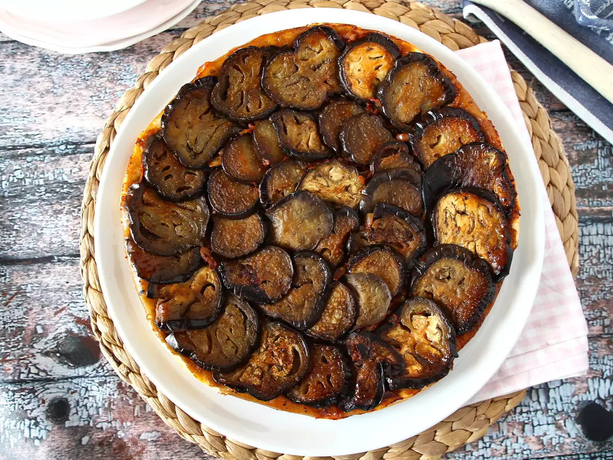 Aubergine-tarte tatin – en oemotståndligt god, salt variant! - foto 4