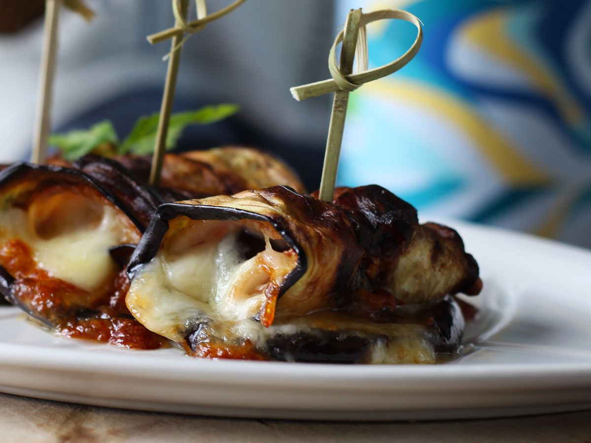 Auberginerullar i luftfritös - foto 4