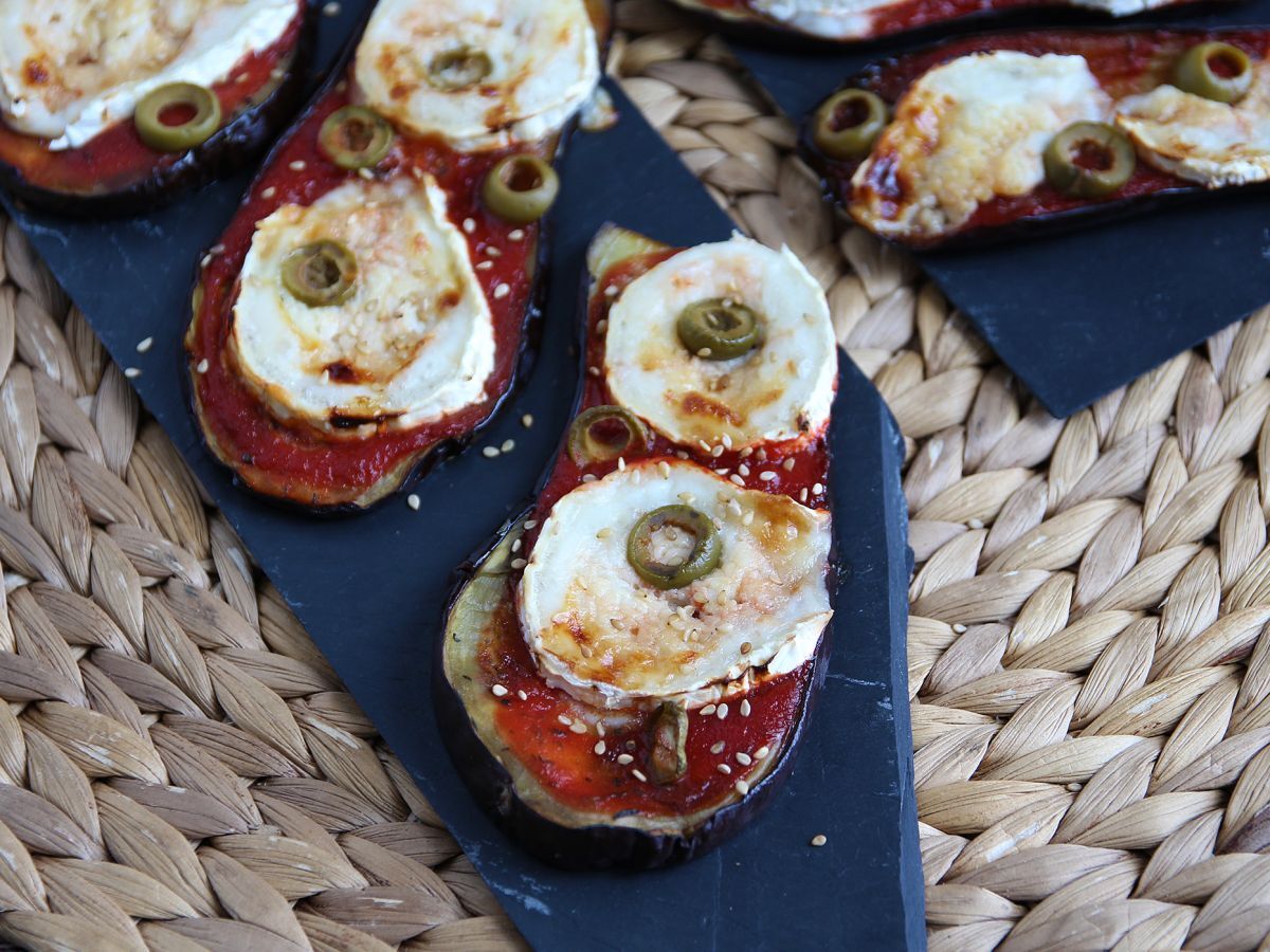 Auberginetoast med tomat- och getostcoulis - foto 2