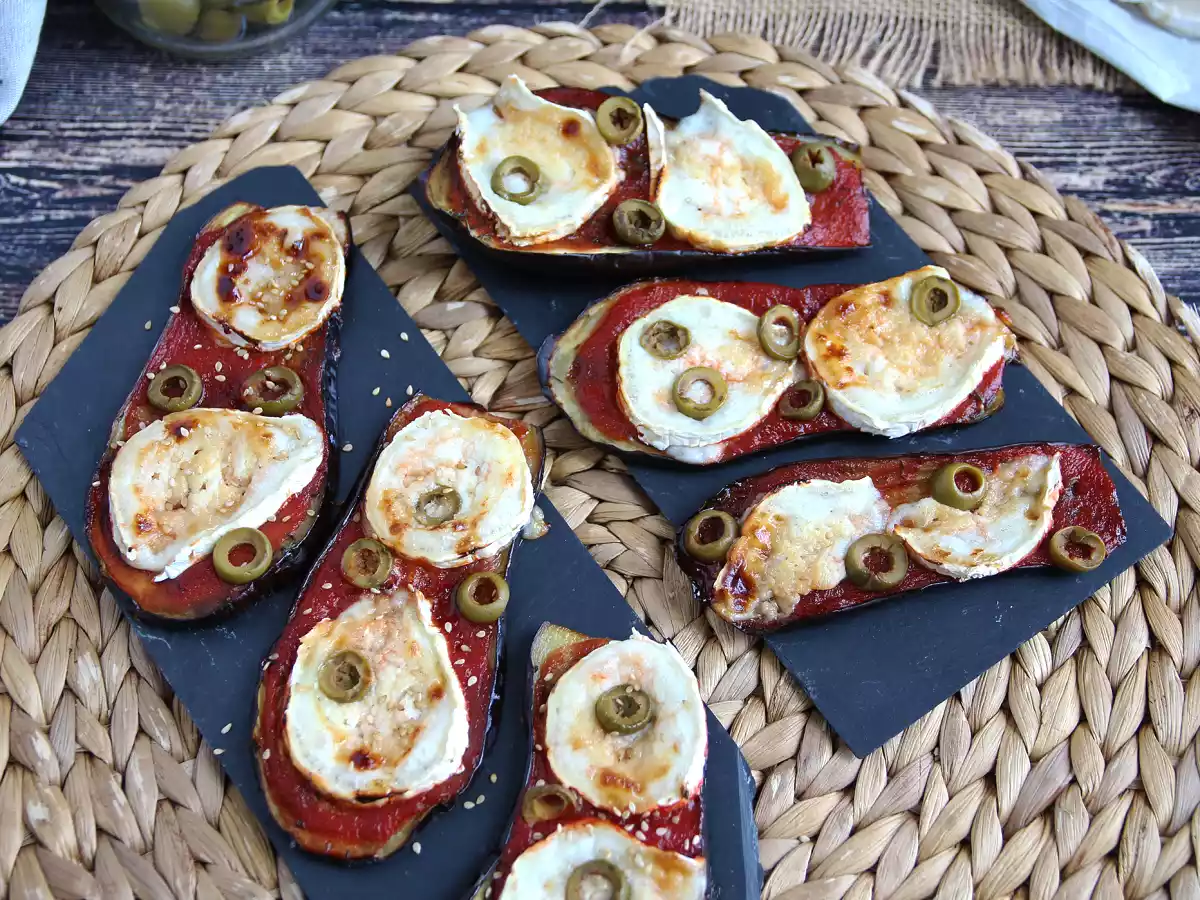 Auberginetoast med tomat- och getostcoulis - foto 4