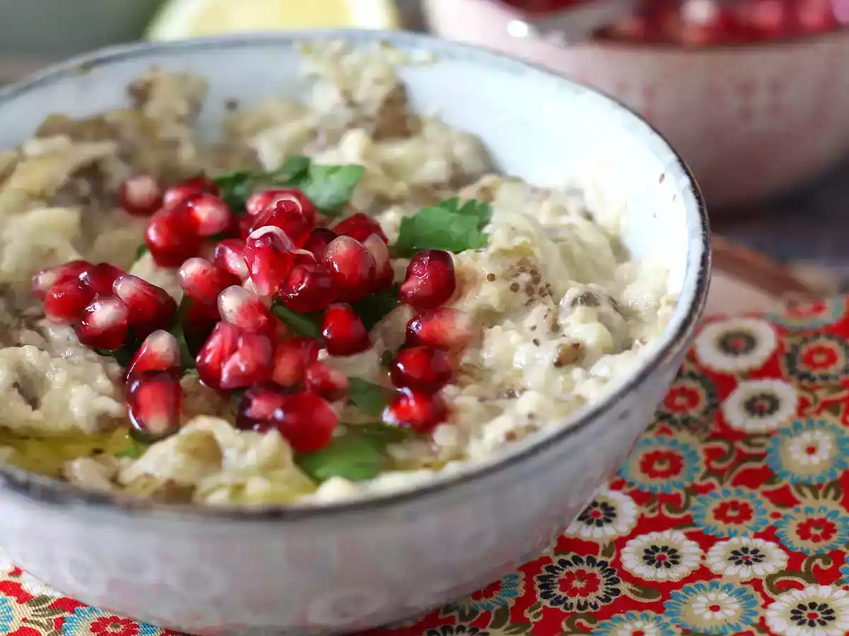 Baba ganoush, den läckra libanesiska aubergineröran
